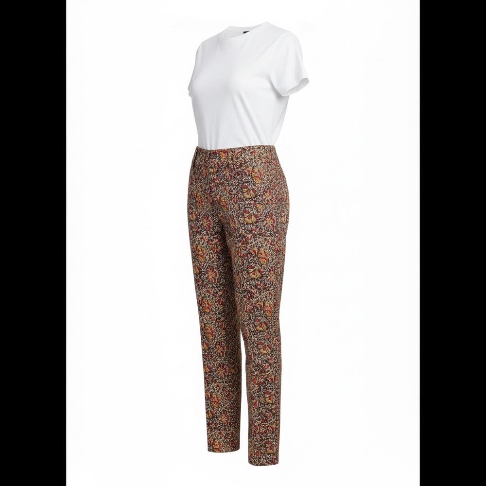 Haber & Blair Floral Print Women's Pants - Picture 3 of 9